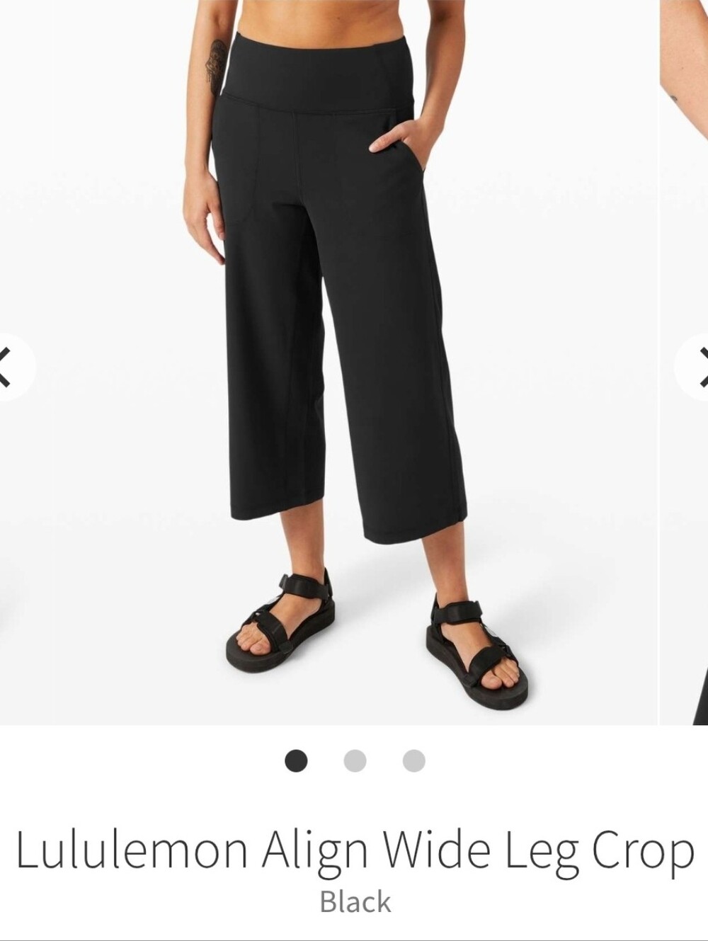 Lululemon Align Wide Leg CropBlack
